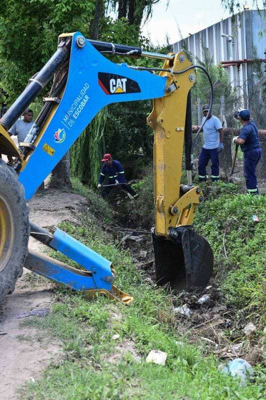 La Municipalidad de Escobar continúa con los trabajos de limpieza en arroyos y zanjas