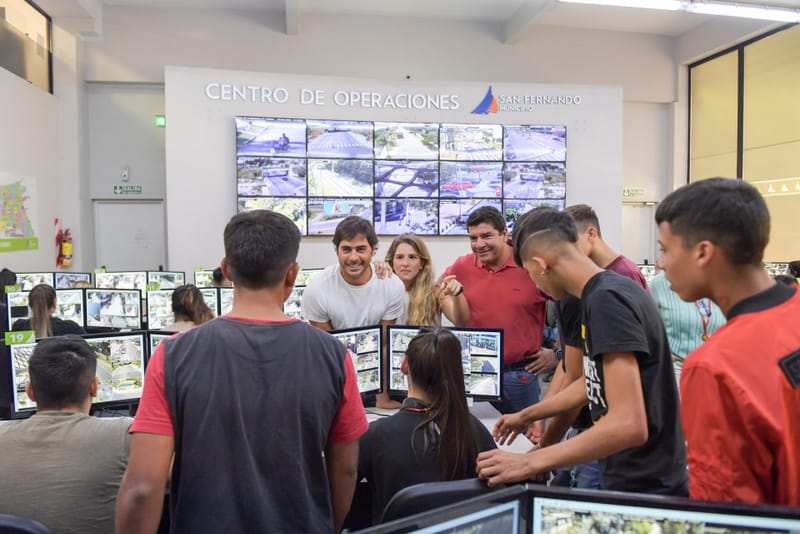 Los jóvenes del Centro Convivencial Terapéutico conocieron el Centro de Monitoreo de San Fernando