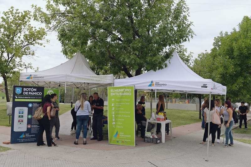 San Fernando llevó los programas de Salud Pública, Zoonosis, el Botón de Pánico y Atención a Virreyes