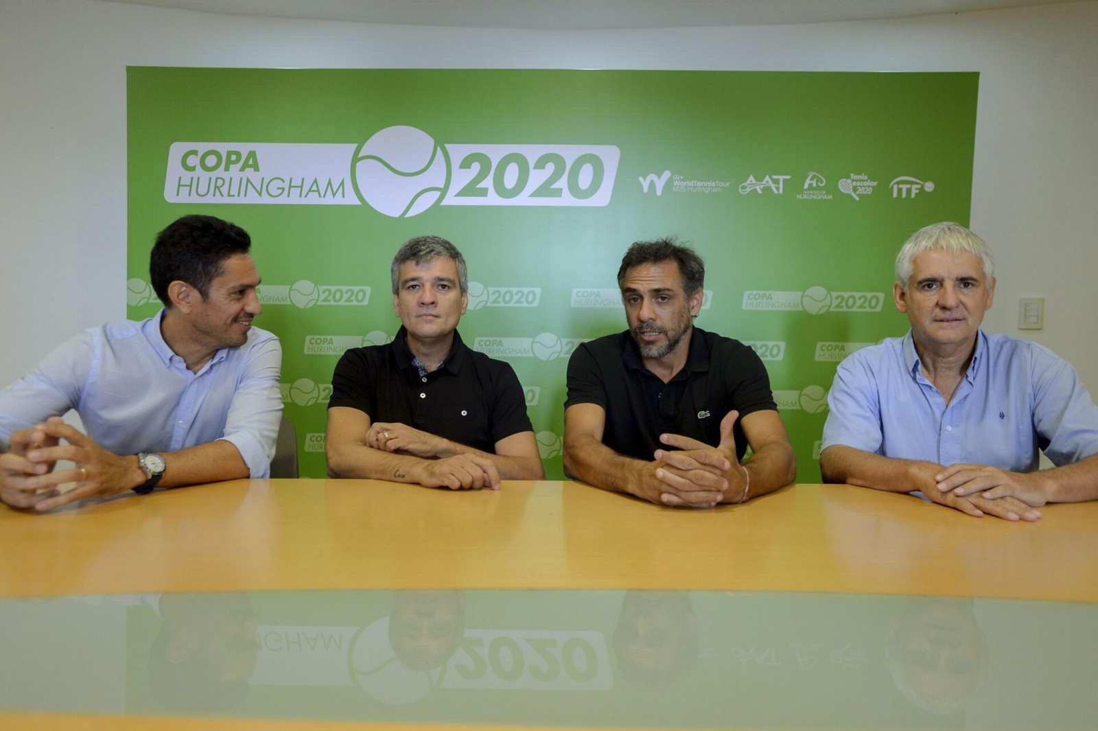 Juan Zabaleta presentó la Copa Hurlingham de Tenis junto a Mariano Zabaleta y Martín Vassallo Argüello