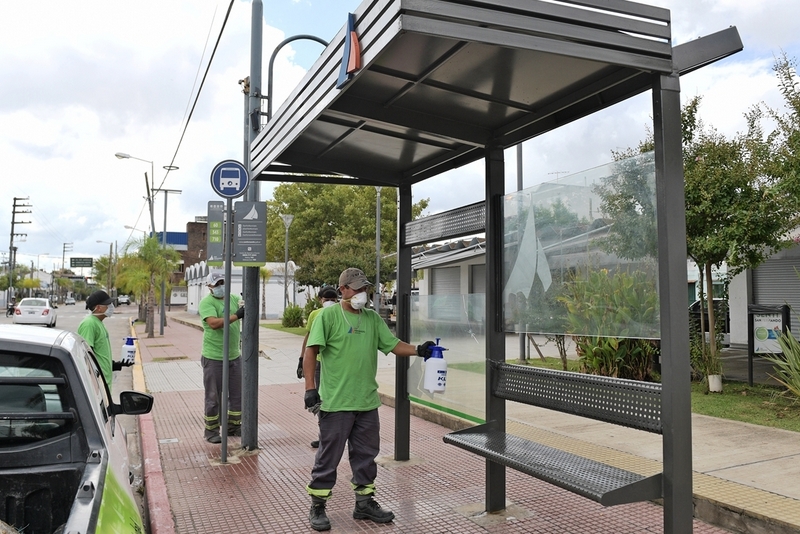 San Fernando toma medidas de prevención ante el coronavirus en los espacios públicos