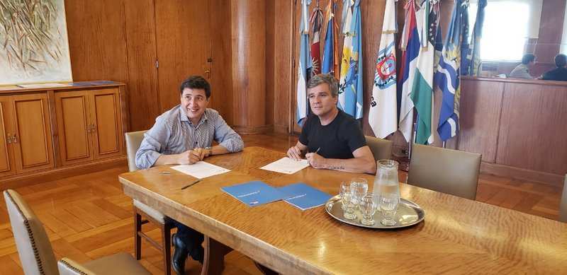 Zabaleta firmó un convenio con el Ministerio de Desarrollo Social para la compra de alimentos y productos de desinfección