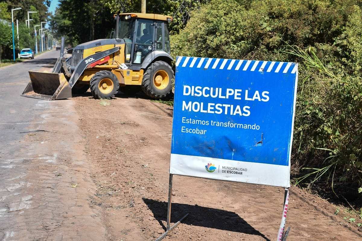 La Municipalidad de Escobar comenzó con la repavimentación de la calle Boote en la localidad de Loma Verde