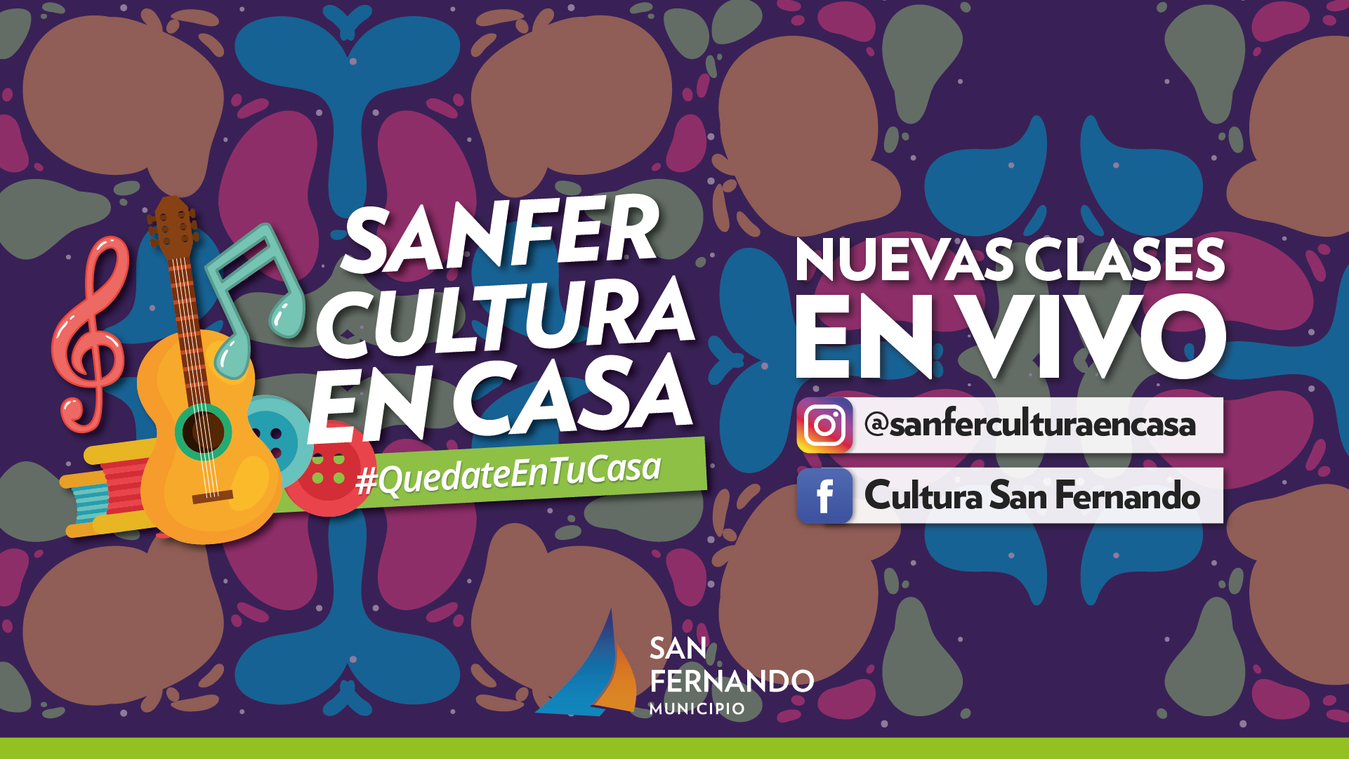 San Fernando Cultura en Casa: clases y actividades en vivo por Instagram y Facebook