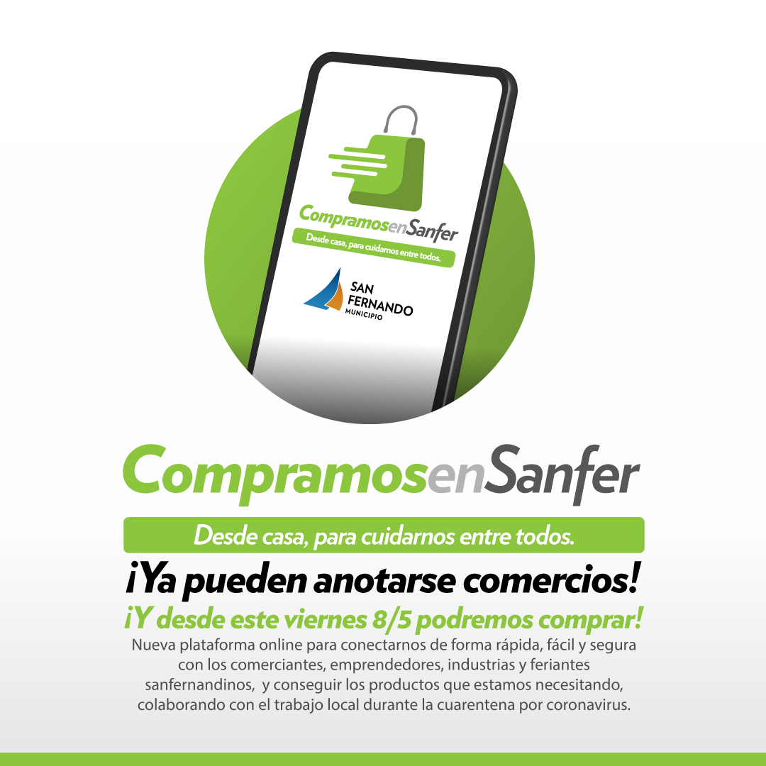 Juan Andreotti lanzó la plataforma online “Compramos en Sanfer” para ayudar a comercios y vecinos