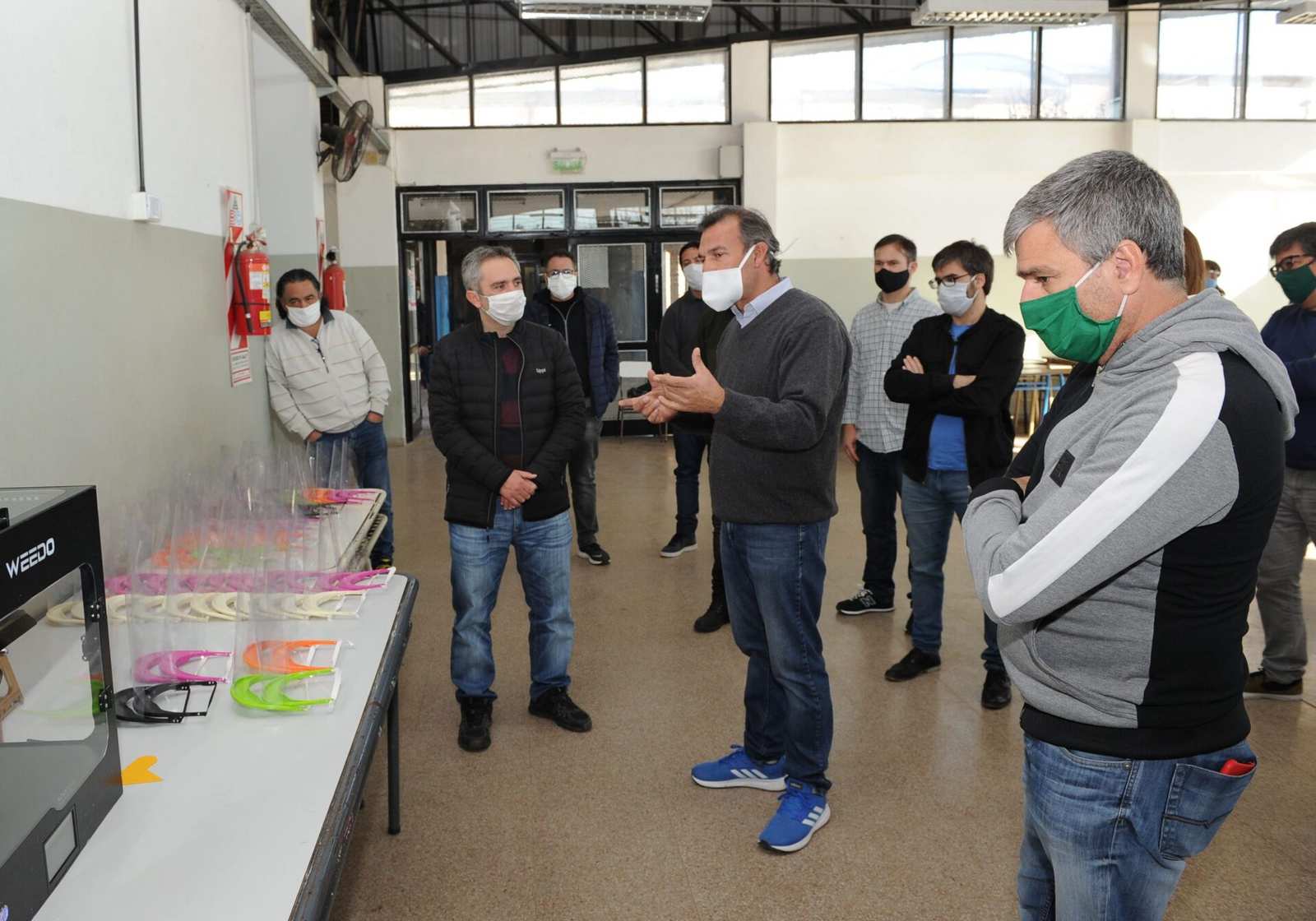 El intendente Zabaleta y el ministro Larroque recorrieron en Hurlingham distintas iniciativas sociales y económicas