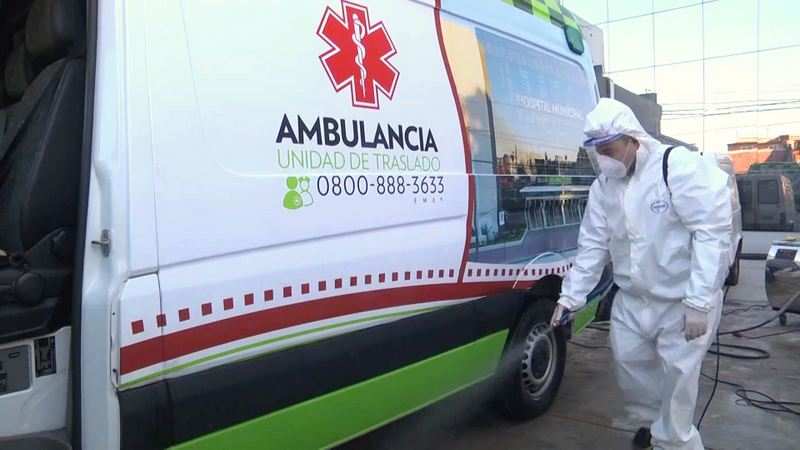 San Fernando continúa con la sanitización de ambulancias para prevenir el coronavirus