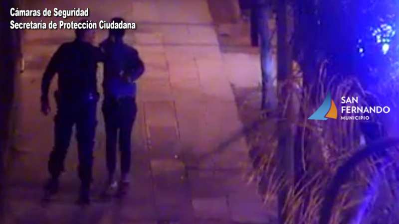 San Fernando, las Cámaras permitieron la detención de dos ladrones que intentaron entrar a un domicilio