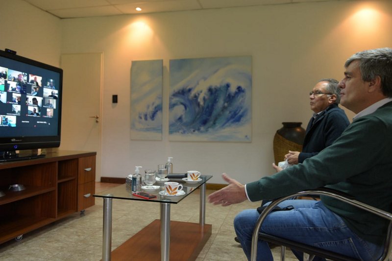Descalzo y Zabaleta realizaron un encuentro virtual con periodistas