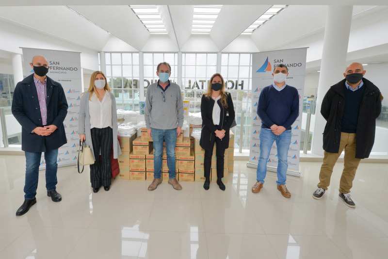 El Hospital Municipal de San Fernando recibió una donación del Banco Galicia para el cuidado del personal médico