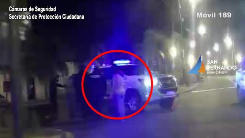 San Fernando, las Cámaras permitieron detener a una pareja que robó una TV de un domicilio