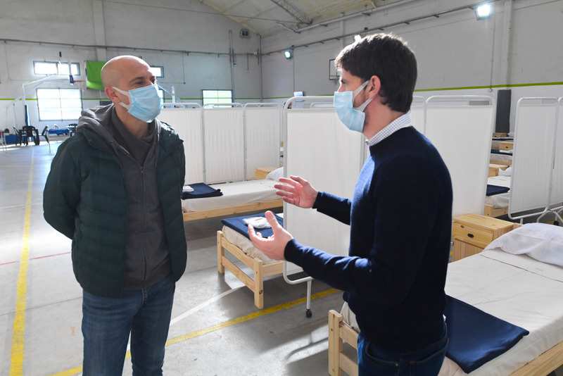 Juan Andreotti supervisó los Centros de Aislamiento de coronavirus de San Fernando