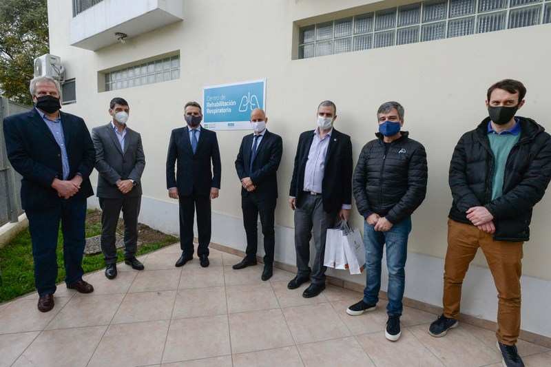 Zabaleta, Rossi, Perczyk y Merediz inauguraron el centro de Rehabilitación Respiratoria de la Universidad de Hurlingham