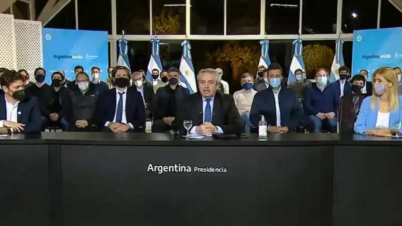 Juan Andreotti acompañó el anuncio del Presidente sobre el Fondo de Fortalecimiento Fiscal