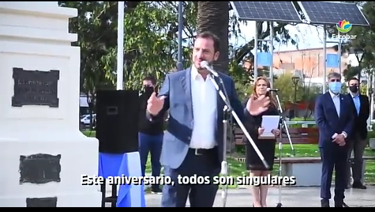 En la Plaza San Martín, Escobar celebró su 61° aniversario