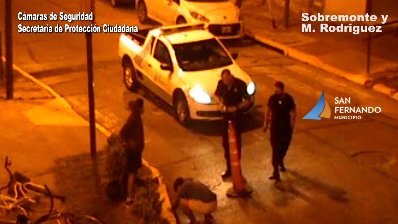 Defensa Civil de San Fernando rescató a un perro ciego que quedó atrapado en una alcantarilla