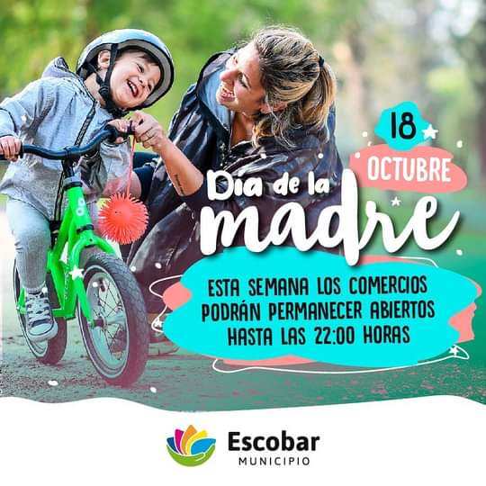 Escobar promueve las compras en comercios locales por el Día de la Madre