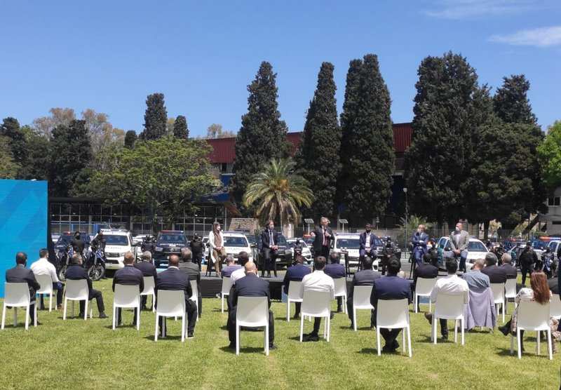 Ariel Sujarchuk participó del lanzamiento del Programa de Fortalecimiento de Seguridad, por el cual el partido de Escobar sumará 50 patrulleros y 500 videocámaras
