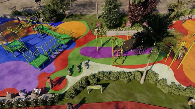 Juan Andreotti anunció la construcción de un nuevo Parque donde fue entubado el zanjón Fate