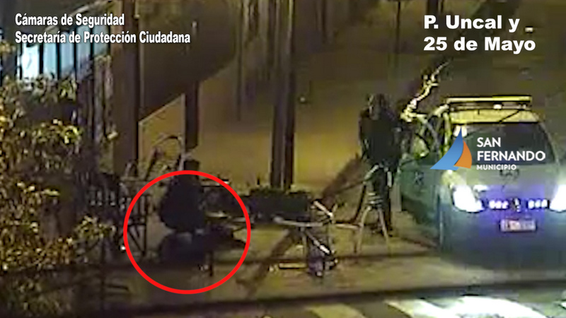 Protección Ciudadana de San Fernando detuvo a dos motociclistas armados luego de una persecución
