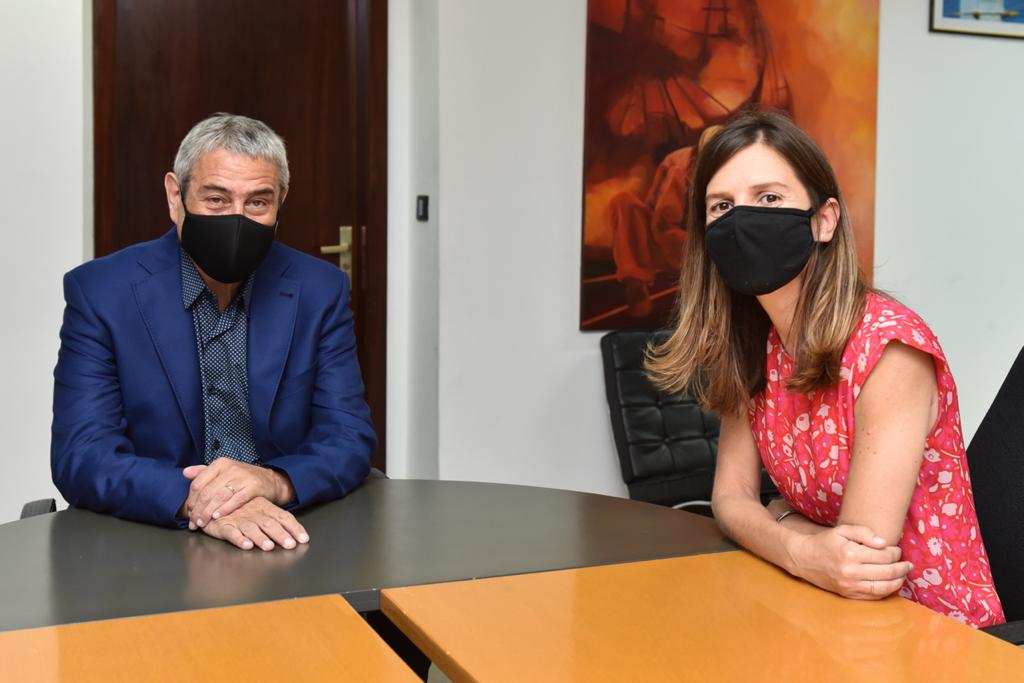 Encuentro de trabajo entre Fernanda Raverta y Jorge Ferraresi