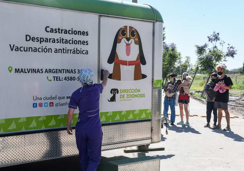 El operativo ‘Zoonosis en tu Barrio’ volvió a recorrer el distrito y atendió a mascotas en Virreyes