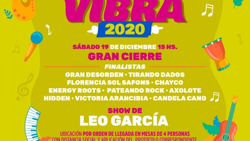 Hoy, Gran cierre de Escobar Vibra 2020, con el show de Leo García