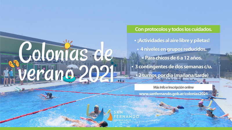 Este lunes, San Fernando abre la inscripción online para las Colonias de Verano 2021 con protocolos