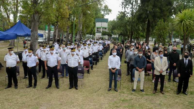 Zabaleta encabezó en Hurlingham el acto por el 140º aniversario de la Policía Bonaerense