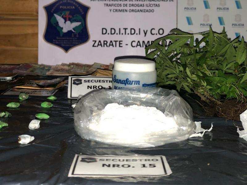 Por un llamado al 0800 municipal, en Matheu incautan más de medio kilo de cocaína y detienen a dos personas