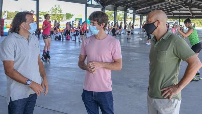 Juan Andreotti compartió un evento familiar de juegos, deportes y kartings en el Parque Náutico