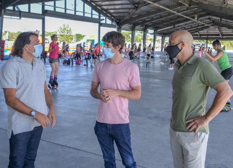 Juan Andreotti compartió un evento familiar de juegos, deportes y kartings en el Parque Náutico