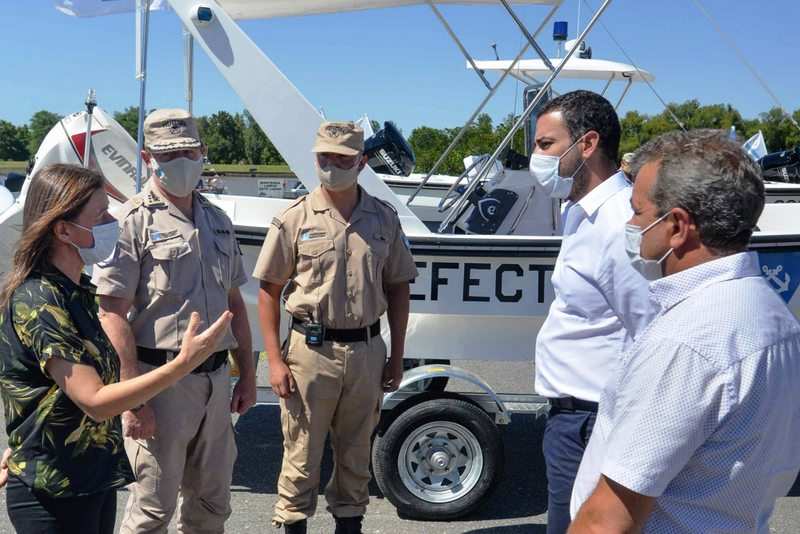 El Municipio acompañó a la Ministra Frederic en la presentación de nuevas embarcaciones para la Prefectura de San Fernando