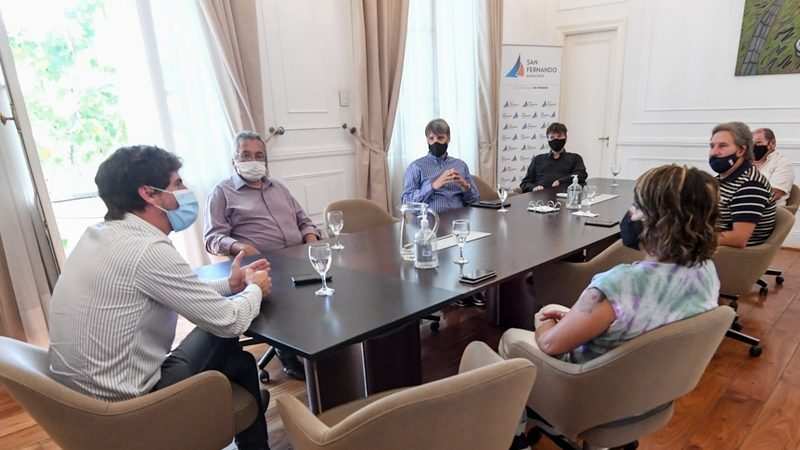 Juan Andreotti recibió a miembros de las iglesias evangélicas de San Fernando
