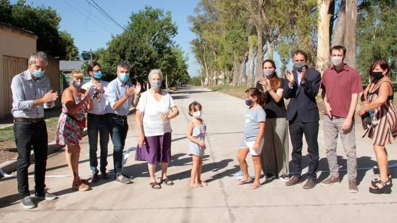 Zabaleta y Katopodis inauguraron obras de pavimentación en Hurlingham