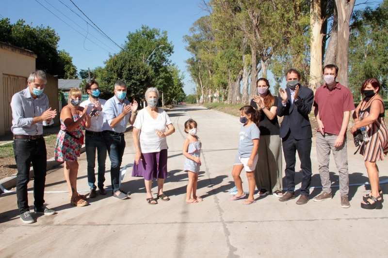 Zabaleta y Katopodis inauguraron obras de pavimentación en Hurlingham