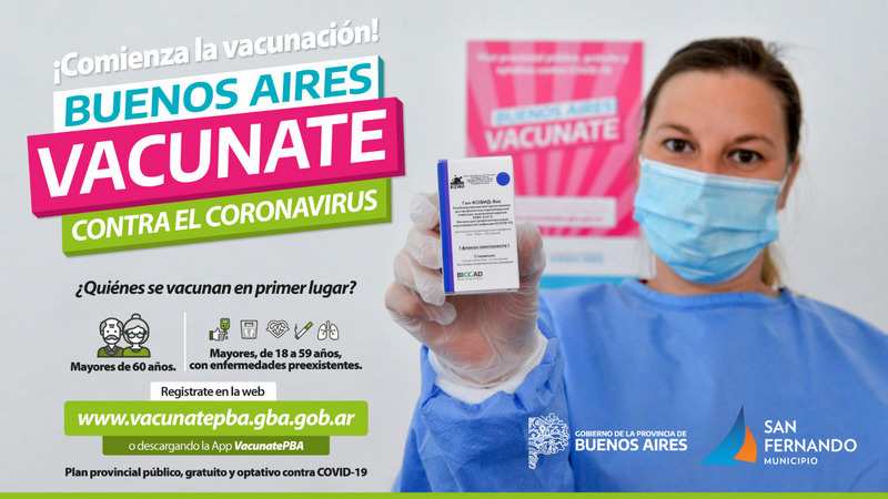 El Municipio recuerda que comenzó la vacunación contra el covid-19 de mayores de 60 años y grupos de riesgo