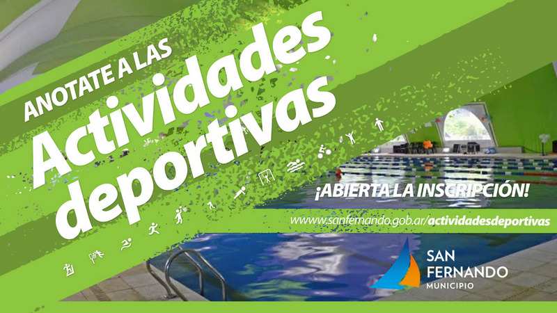 Comenzó en San Fernando la inscripción online para las actividades deportivas anuales