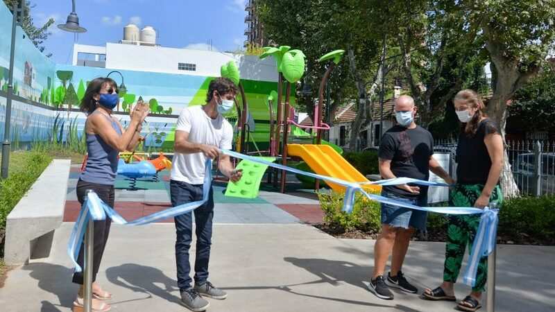 Juan Andreotti inauguró la modernización de la ´Plaza De los Escritores´ de San Fernando