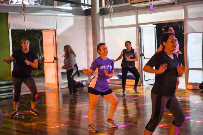 Son un éxito las clases fitness del Polideportivo N°10 de San Fernando, con todos los cuidados