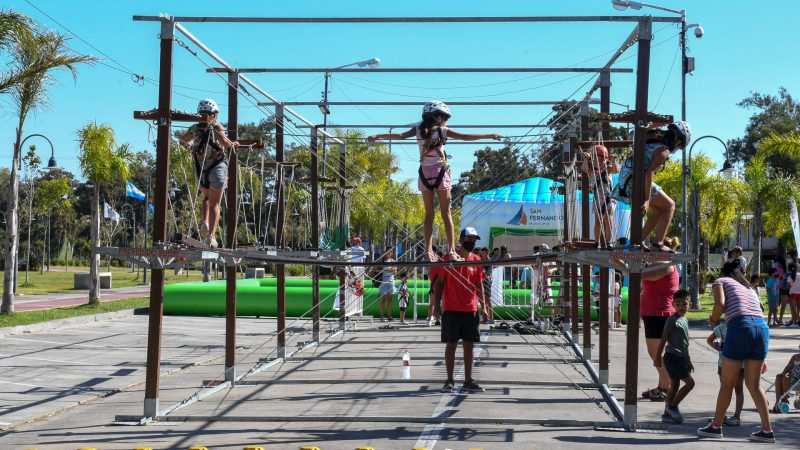 San Fernando compartió un fin de semana con juegos y deportes en el Parque del Bicentenario