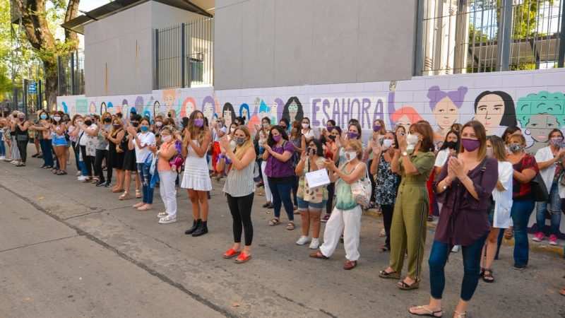 San Fernando presentó un nuevo mural por la igualdad de género en el Día Internacional de la Mujer