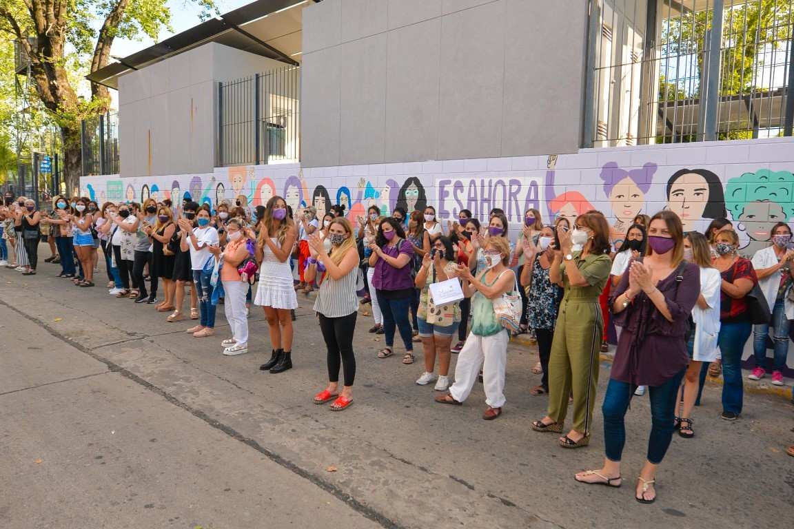 San Fernando presentó un nuevo mural por la igualdad de género en el Día Internacional de la Mujer