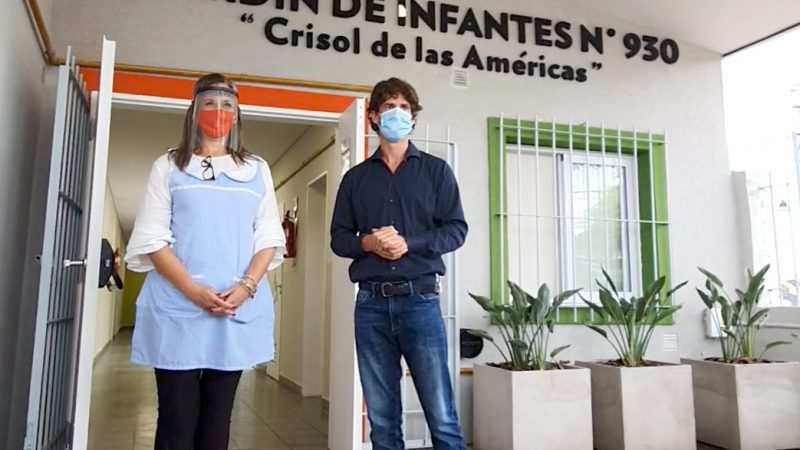 Juan Andreotti inauguró el renovado Jardín Nº930 del barrio Crisol