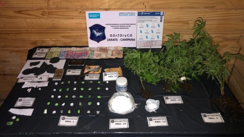 Seguridad; durante enero y febrero se desbarataron seis organizaciones narcocriminales   y se incautaron casi diez kilos de droga en el distrito