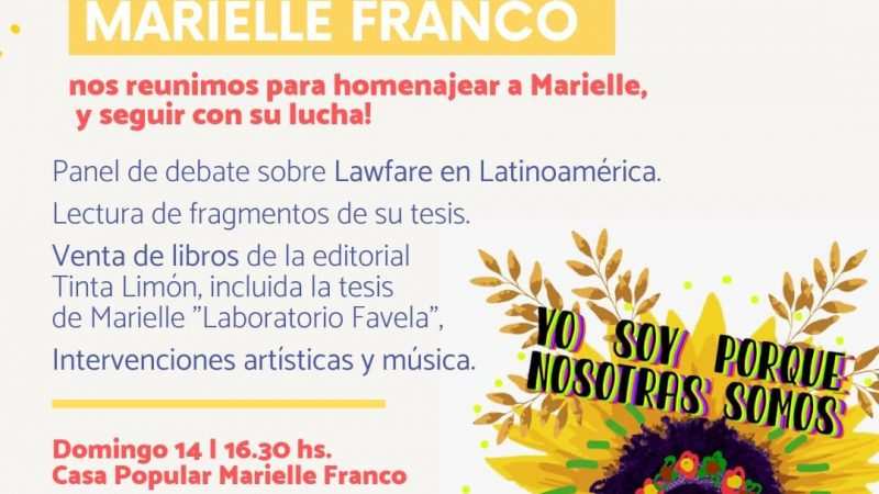 Homenaje a Marielle Franco en Maschwitz