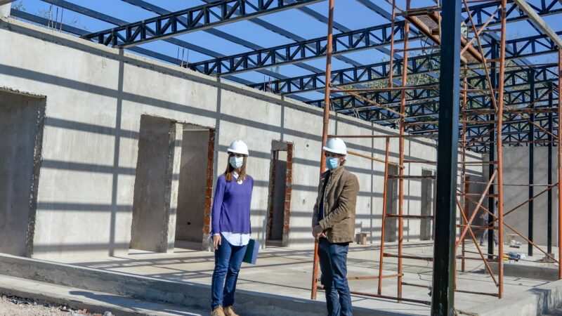 Juan Andreotti recorrió la última etapa de obra del nuevo Centro de Salud 31 de San Fernando