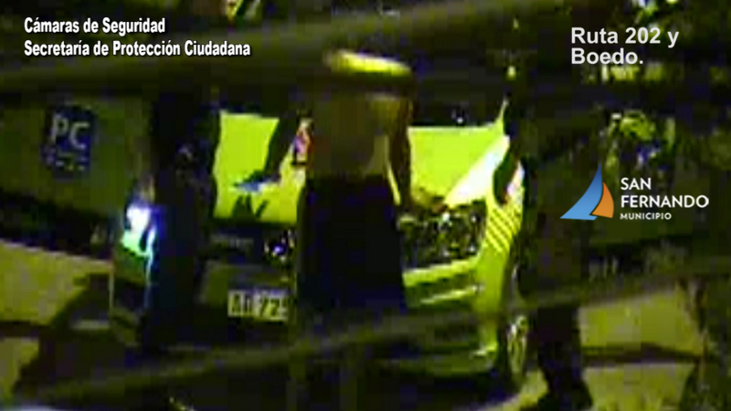 Las cámaras de San Fernando permitieron detener a un hombre que robó una motocicleta