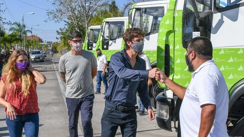 Juan Andreotti presentó camiones compactadores para el cuidado del espacio público y el medio ambiente