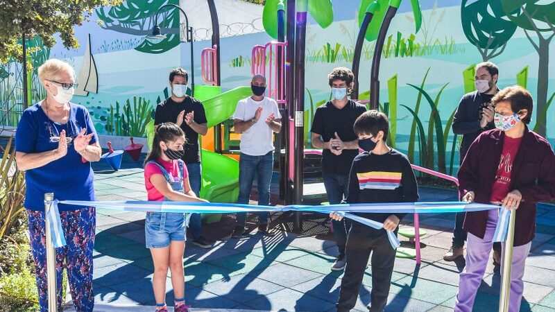 Juan Andreotti inauguró la renovación integral de la Plaza Cuquel de San Fernando